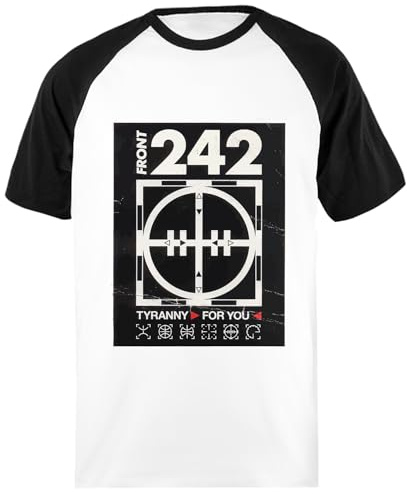Dès Front 242 Pour Camiseta Unisex De Béisbol Camisa De Manga Corta Blanca Y Negra