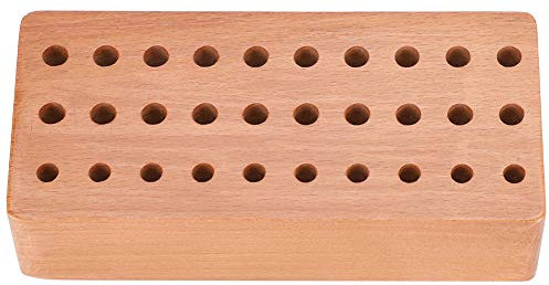 Respicefinem Elektrowerkzeug Ständer Schraubendreher Aufbewahrungsregal 16 x 7 x 6 cm Holz Werkzeugständer Für Schraubendreher Locher Werkzeugaufbewahrung Rack 30