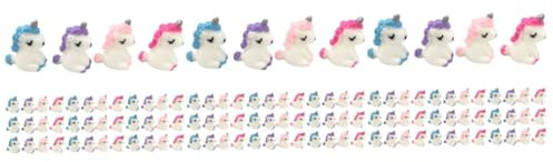 BESPORTBLE 120stücke Miniatur Figuren Resin Deko Für Mikrolandschaften Garten Kreative Einhorn Ornamente