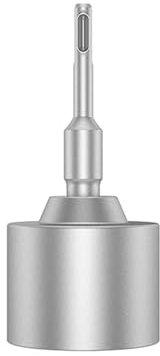 SDS-Plus Rundschaft-T-Pfosten-Erdungsstabtreiber, robustes Hammerbohrer-Bit-Treiberwerkzeug für die Installation von Erdungsstäben(65 mm / 2,56 Zoll)