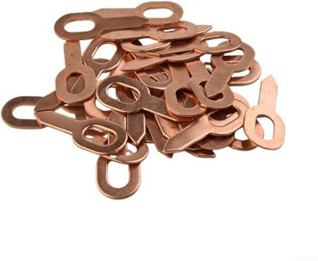 100 anelli per estrattore di ammaccature placcati in rame, accessori per saldatura, rondelle dritte per la rimozione di ammaccature, strumenti di riparazione del corpo, spotter per auto, saldatura a