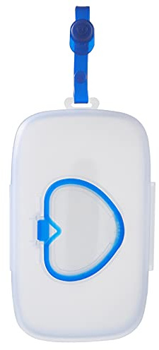CHILDWEET 1 st Bärbar Våtservettbox för Avtagbar Knappdispenser Återanvändbar Material för Resor att Använda med Hand