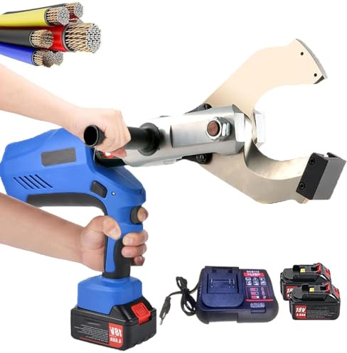 150KN/180KN/250KN Cordless Cable Cutter Hydraulic Cable Cutter, Cable Cutter Ratchet, Cable Hydraulic Shears for Max.Φ120mm Copper/Cu/Al Cable,105C