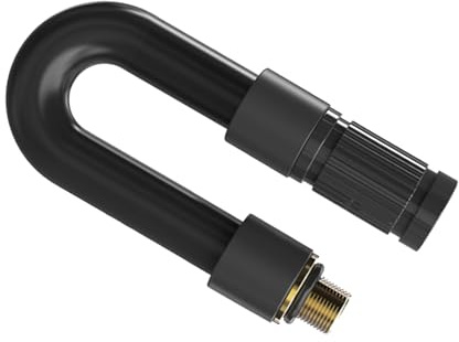 Compatta il tubo di gonfiaggio dei pneumatici leggero ugello di collegamento rapido per biciclette veloci e bici elettriche pompaggio pneumatici maniglia ergonomica tubo bici