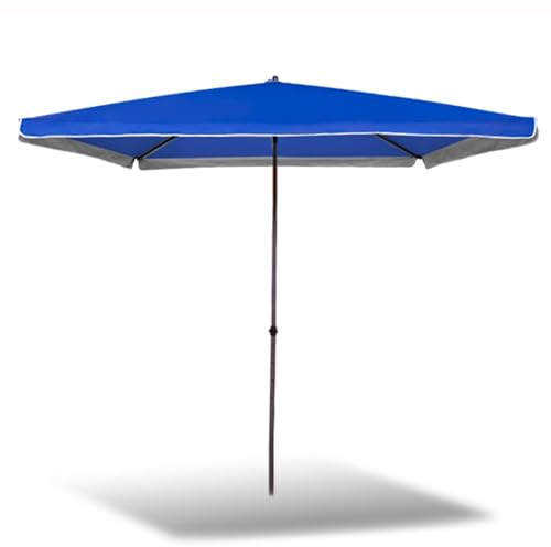 Parasol rectangulaire imperméable avec protection UV pour terrasse, jardin, plage, détente et fêtes