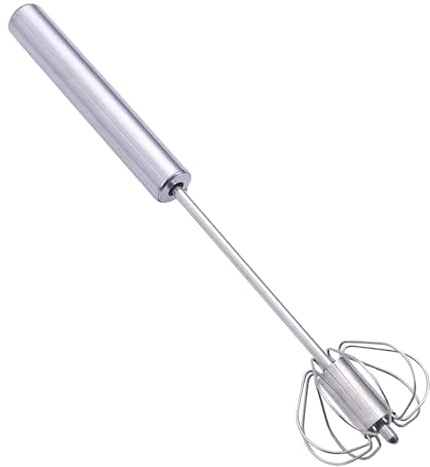 Torque Manuale - Frusta A Mano In Metallo Lucido, Elettrodomestico Semiautomatico Da Cucina | Miscelatore Con Manico Confortevole Lunga Funzione Di Presa, Frusta Versatile Per Frullati