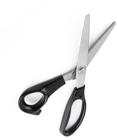 Haofy Stoff-Zackenschere, Hochwertige Zick-Zack-Schneidschere aus Edelstahl, Bequemer Griff für Schneider- und Bastelprojekte (3mm)