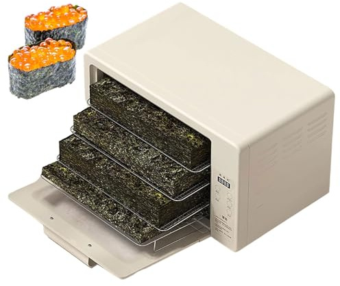 Generico Forno elettrico for essiccazione delle alghe, essiccatore ad aria calda intelligente for alghe da 12L/25L, essiccatore elettrico for controllo della temperatura da 30 a 100°C(3-Trays,Small)