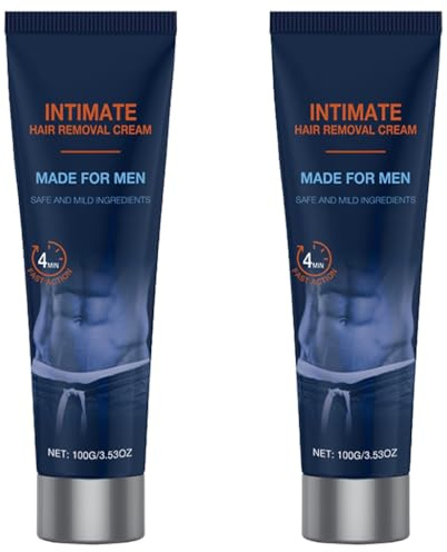 Intim-Haarentfernungscreme For Männer. Schnelle, Sanfte 4-Minuten-Formel(2pcs)