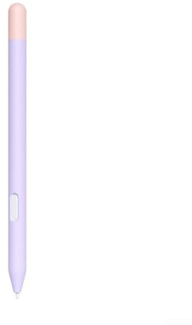Cover per Samsung Tab S11 e S11 Ultra, in silicone morbido, con pellicola protettiva antiscivolo per penna, antiurto, in colori vivaci, colore: viola