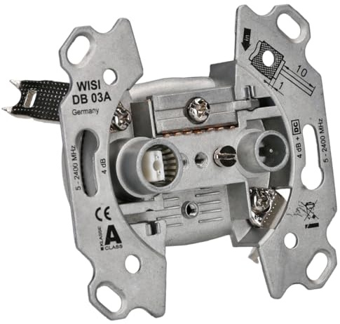 Busch-Jaeger 0230-101 Antennensteckdosen-Einsatz 2 Anschlüsse/Stichdose 2CKA000230A0250