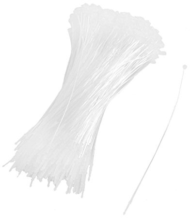 Sourcingmap 500 Pieces White Snap Lock Pins Loop Price Tag Fastener 5 130mm