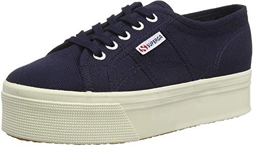 Superga Dam 2790acotw Linea Up and Down Sneaker, Blå 933 marinblå, 38 EU
