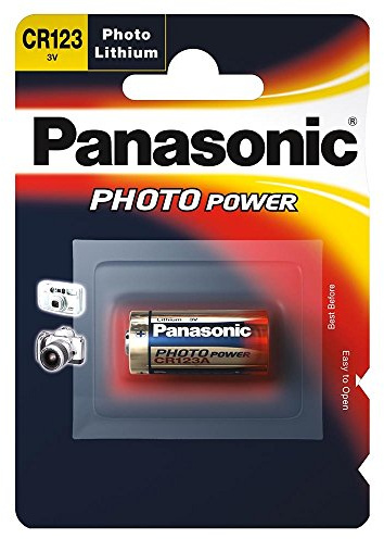 Panasonic pilas de litio de fotografía para cámaras CR 123 A P 1-BL