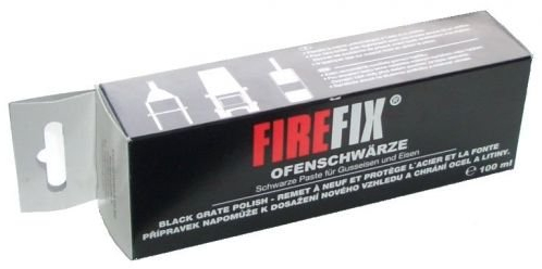 FIREFIX 2015 Ofenschwärze in Tube (Inhalt: 100 ml) schwarze Paste für Gusseisen und Eisen