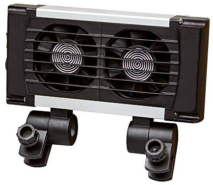 HOBBY Aquaristik Aqua Cooler V2 I Kühleinheit für Aquarien bis 120L I leise Aquarienkühlung mit 2 Ventilatoren I effektive Temperaturkontrolle I geeignet für Süßwasser- und Meerwasseraquarien