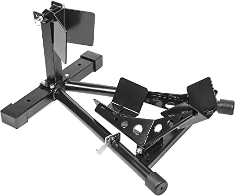 NEO TOOLS - Cavalletto anteriore per moto, 680 kg, per ruote da 19 da 7 a 13 cm di larghezza; articolo indispensabile in ogni officina, supporto per ruota anteriore moto