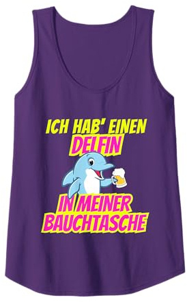 Delfin in meiner Bauchtasche Party Outfit Sommer Mallorca Tank Top