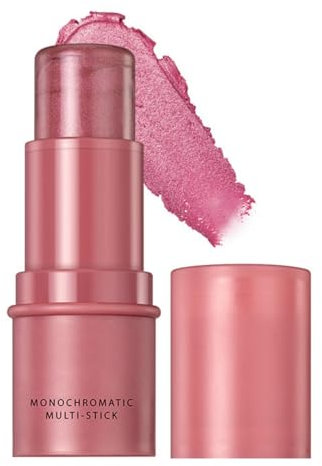 Blush Stick, Cream Blush Maquillage Fard À Joues Imperméable de longue durée, Crème Blush Stick,Cheek Blusher, Makeup Blushers, Lightweight Cream Blush Stick Blush et Fards à Joues Rose Peche