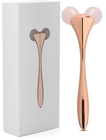 NSXAYIWE Herramientas Faciales Gua Sha, Rodillo Multifuncional De Germanio Con ángulo De 55°, Amasado De 360 grados Para Una Cara En V Perfecta