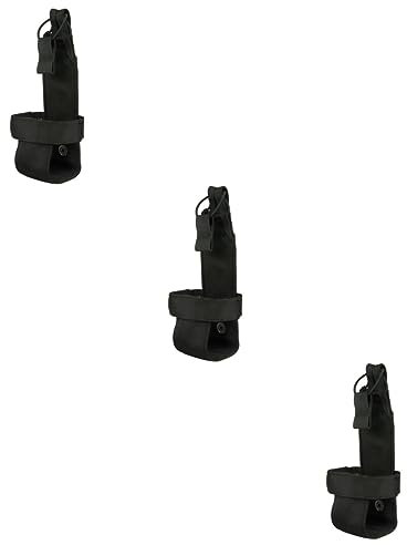 BESPORTBLE 3pièces Porte-Bouteille Nylon Noir avec Ceinture pour Randonnée Et Course à Pied Support pour Gourde Et Pratique