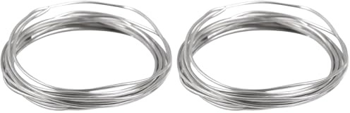 RAYHER HOBBY Rayher Aluminiumdraht, weich, 2 mm ø, Beutel 3 m, Basteldraht, Floristendraht, formstabil, Metalldraht, Draht zum Formen, 2417000, Weiß (Packung mit 2)