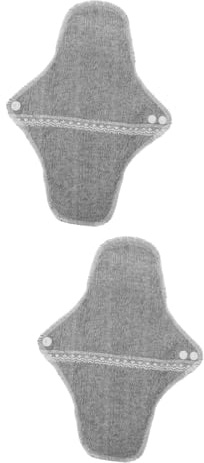 BCOATH 2 Piezas compresas menstruales reutilizables wc pastillas wc toalla sanitaria mujer toalla higiénica lavable algodón sanitario almohadilla de algodón servilleta sanitaria