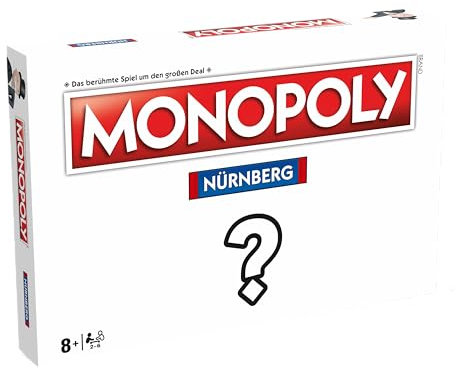 Winning Moves Monopoly Nürnberg Edition - Monopoly Städte-Edition - Familienspiele Strategie Brettspiele Nürnberg - 2+ Spieler ab 8+ Jahren - Deutsch