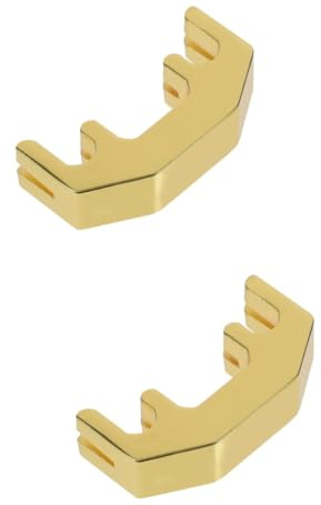 BESTonZON 2st Metall Stumm Übungsschalldämpfer Für Violine Geigen-schalldämpferstift Geige Sordine Bratsche Üben Stumm Ultra Übungsschalldämpfer Violine Stumm Legierung Golden