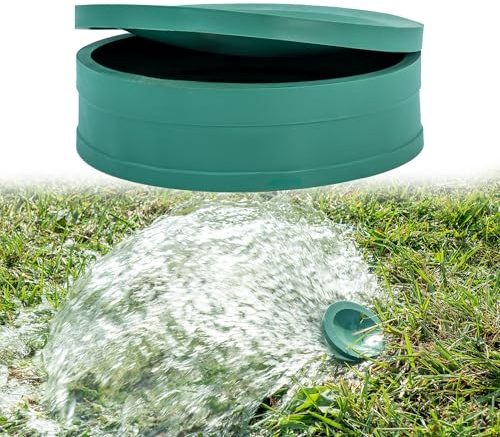 Pro Flow Clog-Free 4-in. Replacement Pop-Up Emitter Lid Top Stormwater Drain Fitting in Green