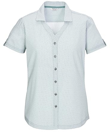 killtec dam funktionell blus kortärmad/blus KOS 46 WMN WVN SHRT, Aqua, 46, 42842-000