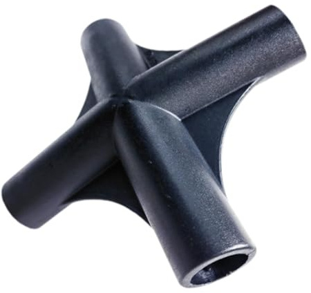 Perfeclan Zeltgelenk Zeltstangenstecker Zeltversorgungsanpassungen Adapter 4 Wege Stecker Zeltstangenanpassungsgelenke Außenpoladapter