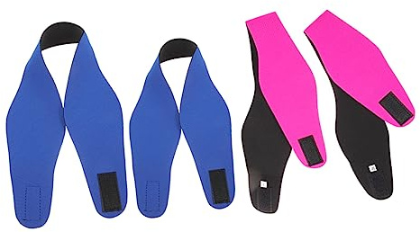 JUMPLAWN Fascia da Nuoto in Neoprene 4 Pezzi per Ragazzo Ragazza e Adulti, Protegge le Orecchie e Fissa i Chioma Durante Yoga, Nuoto e Attività Sportive
