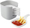 Jogoico Dipping Bowls Sauce 6PCS Mini Dip Bowl Set with Handle Small Prep Plates Side Dish Serving Spice Soy Snack Barbecue Party Plastic White