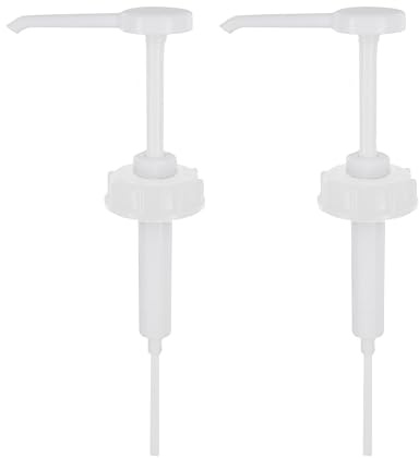 HaseMed Kanister Dosierpumpe 2 Stück – 30 ml Hub – Für 2L, 5L und 10L Kanister mit DIN 51 Gewinde – Handpumpe für Desinfektionsmittel, Seife und Reiniger – Wiederverwendbar aus Kunststoff