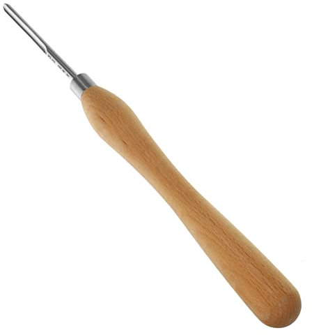 BUGUUYO Sgorbia Per Ciotole Utensile Per Tornio Per Legno Realizzato in Legno e Acciaio Durevole e Robusto Su e Quercia