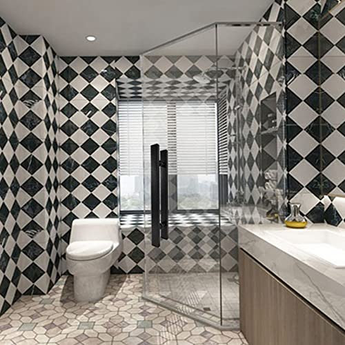 DRFGNF Maniglia per Porta Doccia in Vetro per Bagno, Maniglia per Porta in Vetro in Acciaio Inox Spazzolato, Maniglia per Porta Scorrevole per Sala conferenze, Barra di sostegn