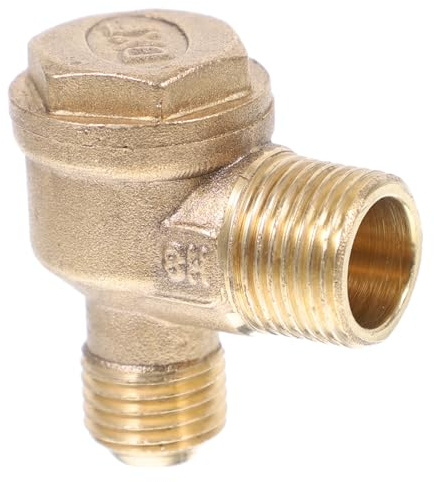Air Compressor Check Valve 2-Port Golden Replacement Brass Threaded