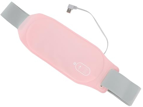 CHICIRIS Kabelloses Menstruations-Heizkissen mit Graphen-Heiztechnologie, 3 Wärmestufen, 5 Massagemodi Zur Schmerzlinderung bei Frauen