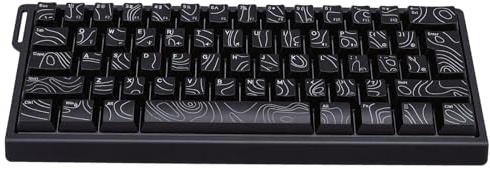 Cuifati Teclado Mecánico Inalámbrico 60%, Teclado para Juegos de Modo Triple 2.4G/USB/Bluetooth con Retroiluminación RGB, Compacto Recargable de 61 Teclas, sin Demora