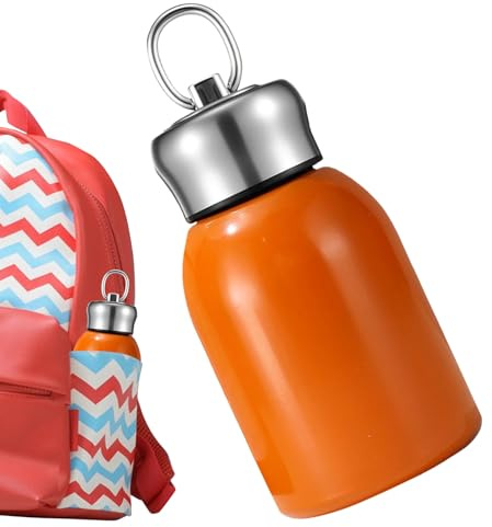 Ylnailky Bouteille d'Eau Isotherme en Acier Inoxydable | Gobelet Mini Portable en Acier Inoxydable | Gourde Sport Isotherme - pour, Garçons et Filles, pour le Voyage, l'École, les Sports, le Plein
