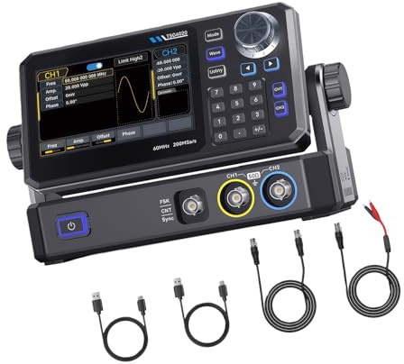 Generador de señales de función de canal 30/60MHz 14 bits 4.3 pulgadas pantalla táctil forma de onda arbitraria doble canal pantalla táctil forma de onda arbitraria para pruebas electrónicas