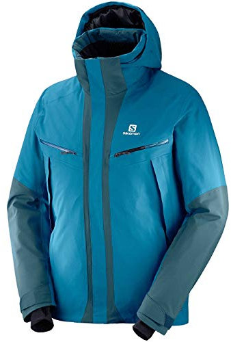 Salomon Icecool Herren-Jacke, marokkanisches Blau/reflektierend, Größe 2XL