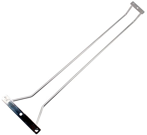 Abcsea 45 cm soportes para colgar copas, Stain Steel Wine Rack, soportes cromados para copas de vino o debajo del gabinete cromado, 1 Pieza (1 Fila)