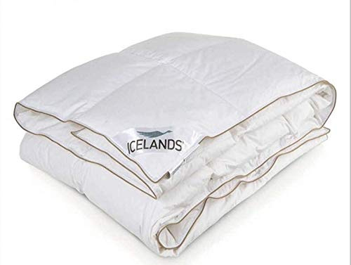 ICELANDS Manta Funda nórdica Básica 275 grs/m2 Color Blanco 92% Plumón 8% Pluma Pato. Cama 150 (240X220 cm)