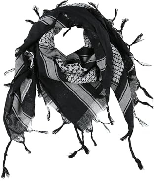 Brandit Shemag Scarf, color: black+whit, size: OS