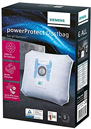 4 Staubsaugerbeutel kompatibel mit Swirl S67 geeignet für Siemens Q5.0 extreme Silence Power Bodenstaubsauger VSQ5X1230