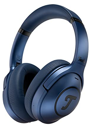 Teufel REAL Blue NC Kabellose Bluetooth-Kopfhörer Over-Ear mit Active Noise Cancelling und Langer Akkuflaufzeit (55 h), Sprachsteuerung, Transparenzmodus, ShareMe-Funktion - Blau
