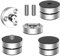 Tertullus 4 Sets Aluminum Subwoofer Speaker Feet Silver With Shock-Absorbing Beads,Hifi Turntable Adjustable Feet For Hifi Devices Amplifier Turntable Dac Recorder Cd (Silver-39 x 23mm)