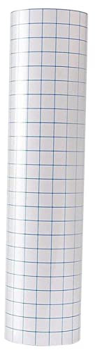 Dickly Vinyl Transferbandrolle Transparentes Vinyl Transferpapier mit Ausrichtungsgitter Aufklebern